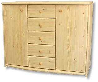 ANDI 2A 5F 90 magas komód