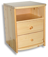 ANDI 2 fiókos nyitott éjjeliszekrény