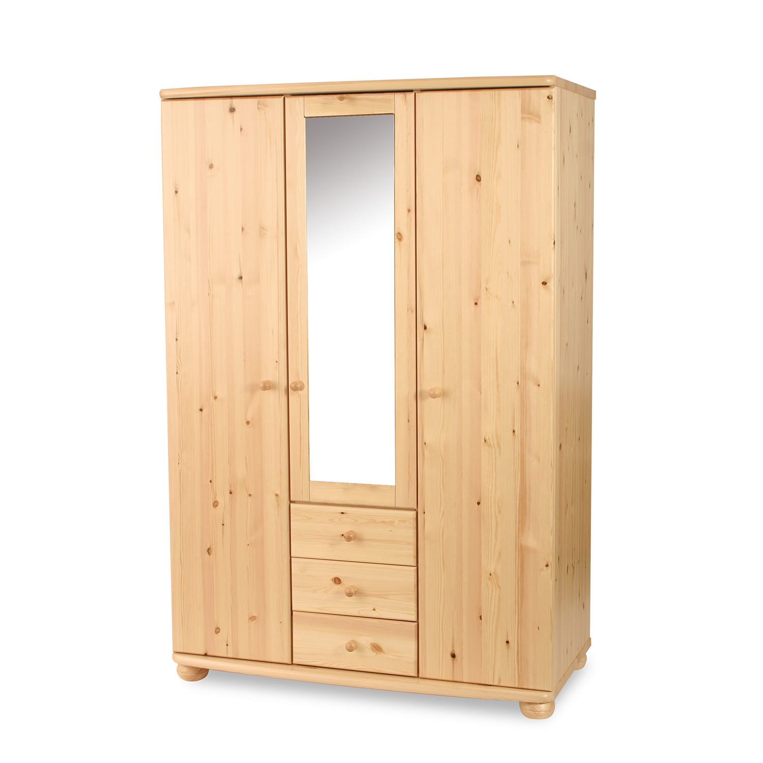 Claudia 3 ajtós 3 fiókos középen tükrös nagyszekrény