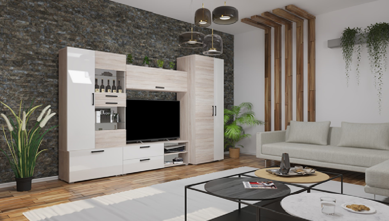 Corpus Capri MF-16 összeállítás 320 cm 150 cm-es Tv-s hátlappal