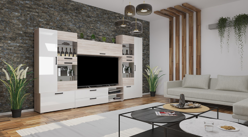 Corpus Capri MF-24 összeállítás 330 cm 150 cm-es Tv-s hátlappal