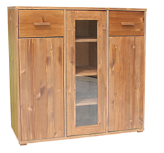 ADÉL 3A2F vitrines nagy komód