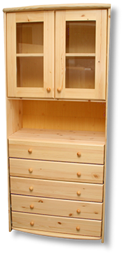 TAMÁS 2A5F vitrines szekrény