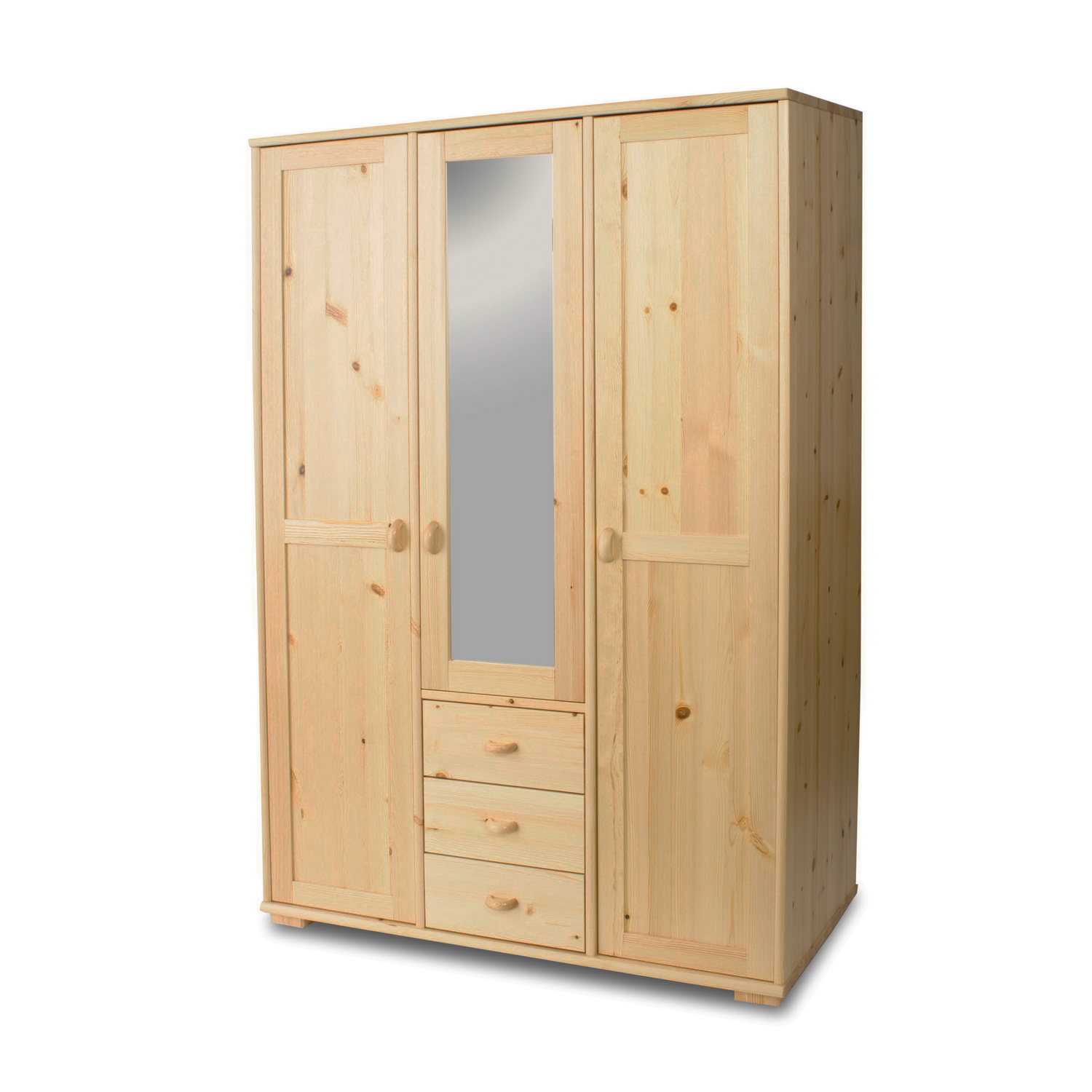 Vanessa 3 ajtós 3 fiókos középen tükrös nagyszekrény